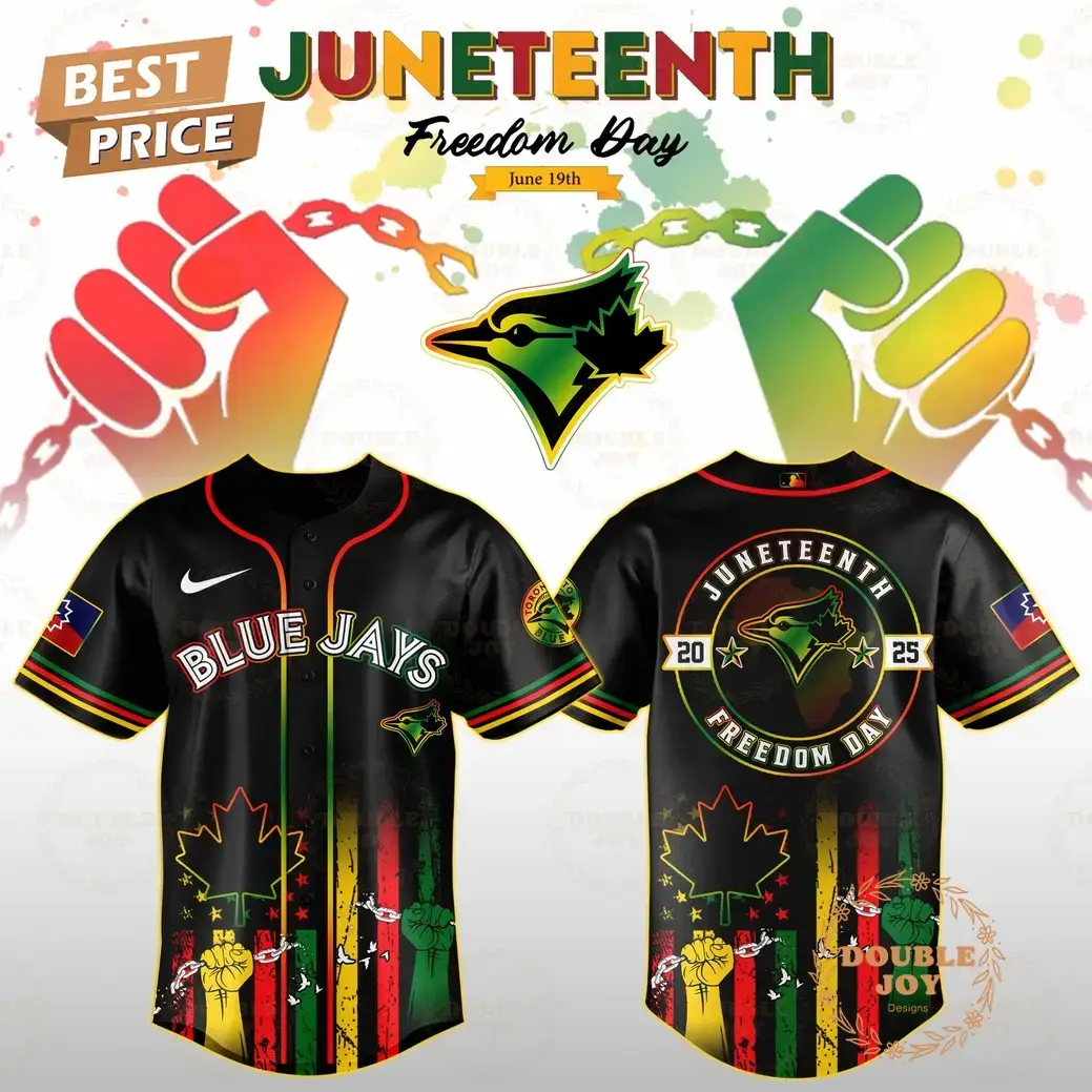Toronto Blue Jays Juneteenth Freedom Day 2025 Special Edition Baseball Jersey Image