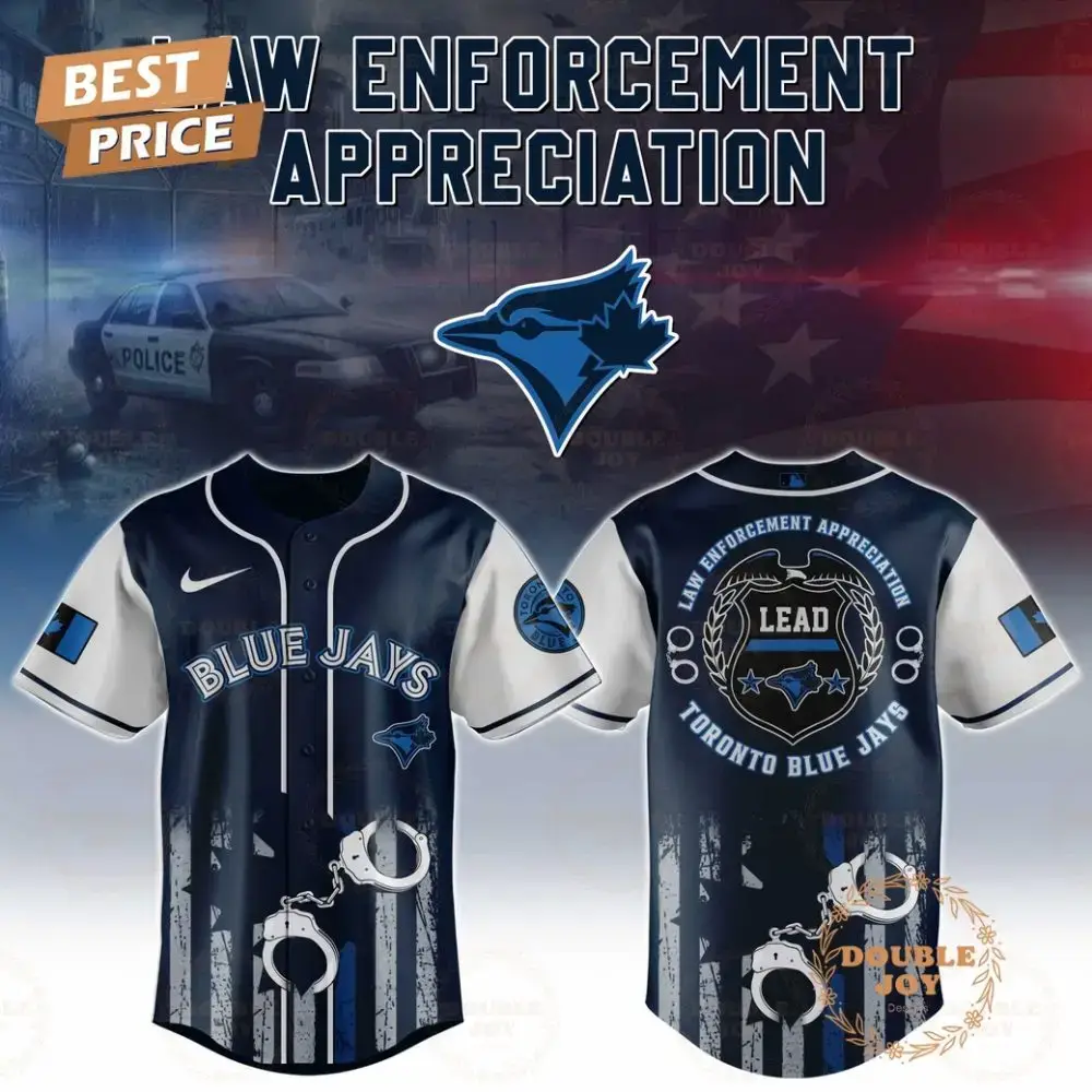 Toronto Blue Jays Law Enforcement Appreciation Day 2025 Special Edition Baseball Jersey Image