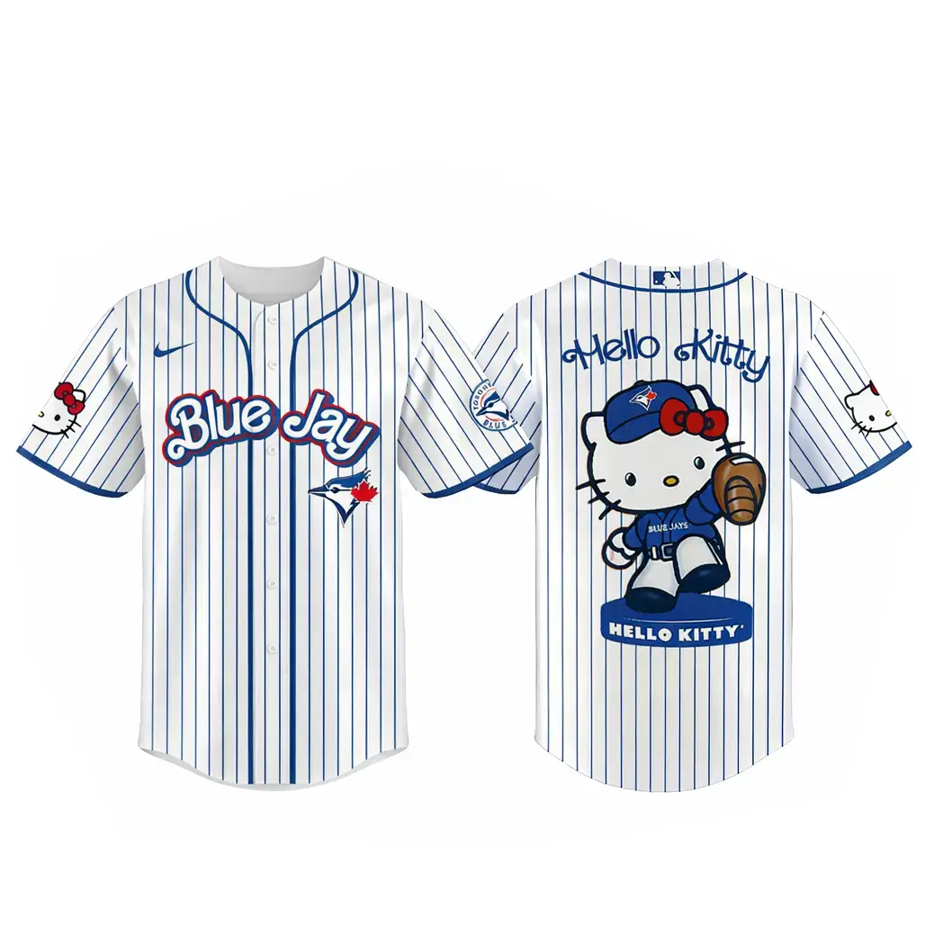 Toronto Blue Jays Major League Baseball 2026 Hello Kitty Baseball Jersey Image