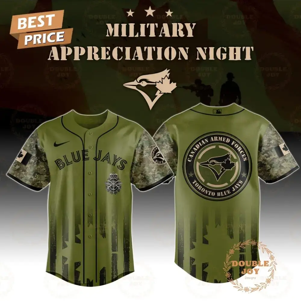 Toronto Blue Jays Military Appreciation Night 2025 Special Edition Baseball Jersey Image