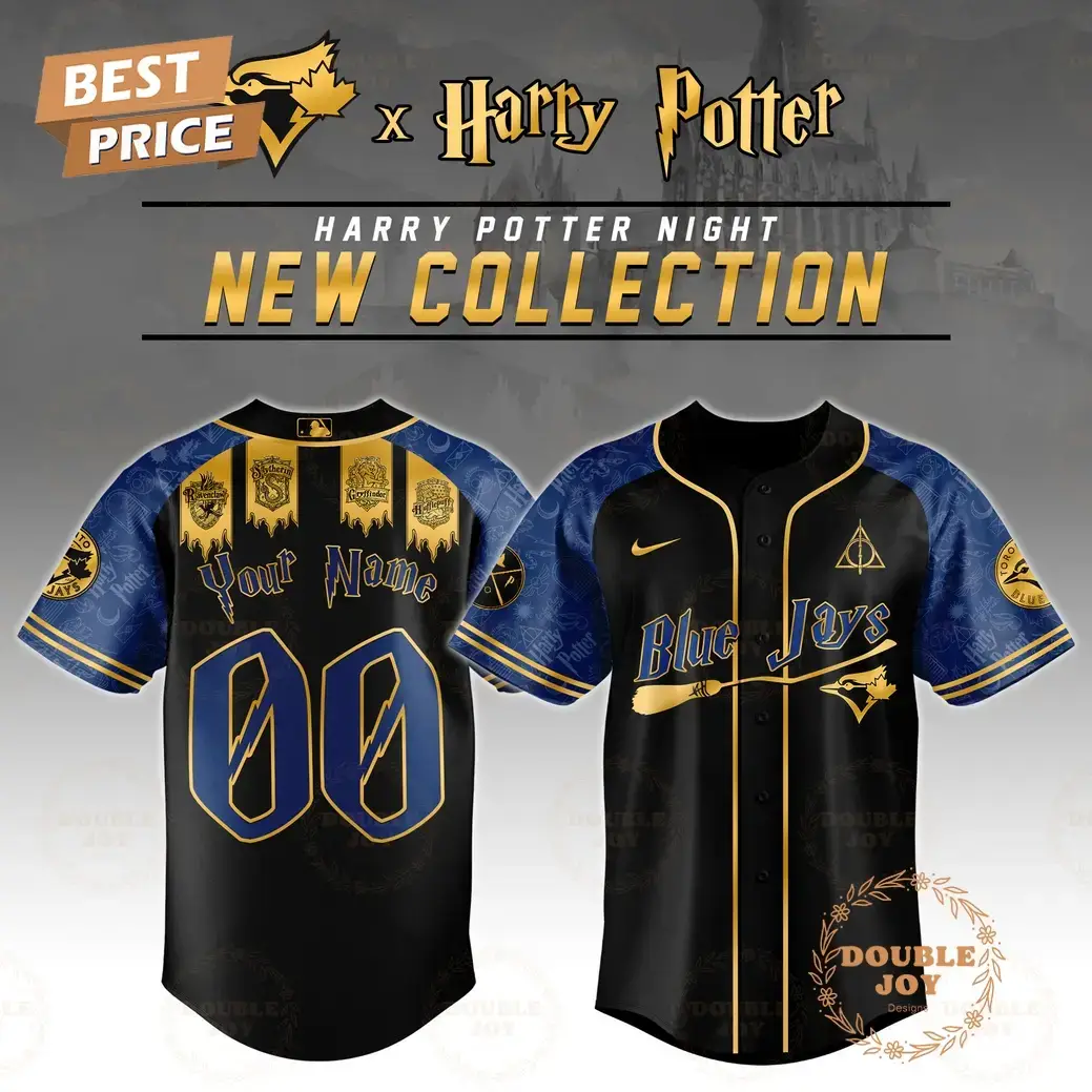 Toronto Blue Jays MLB Harry Potter Night Custom Name Special Edition Baseball Jersey Image