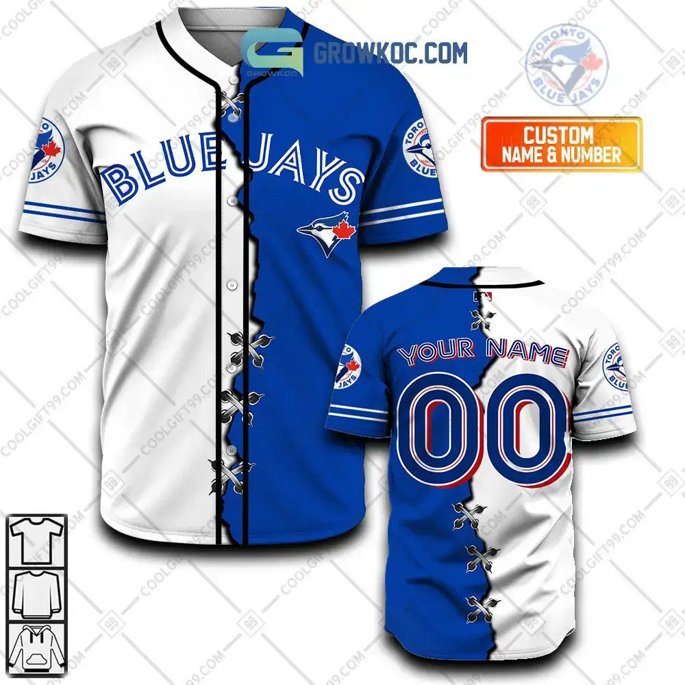 Toronto Blue Jays MLB Personalized Mix Baseball Jersey Image