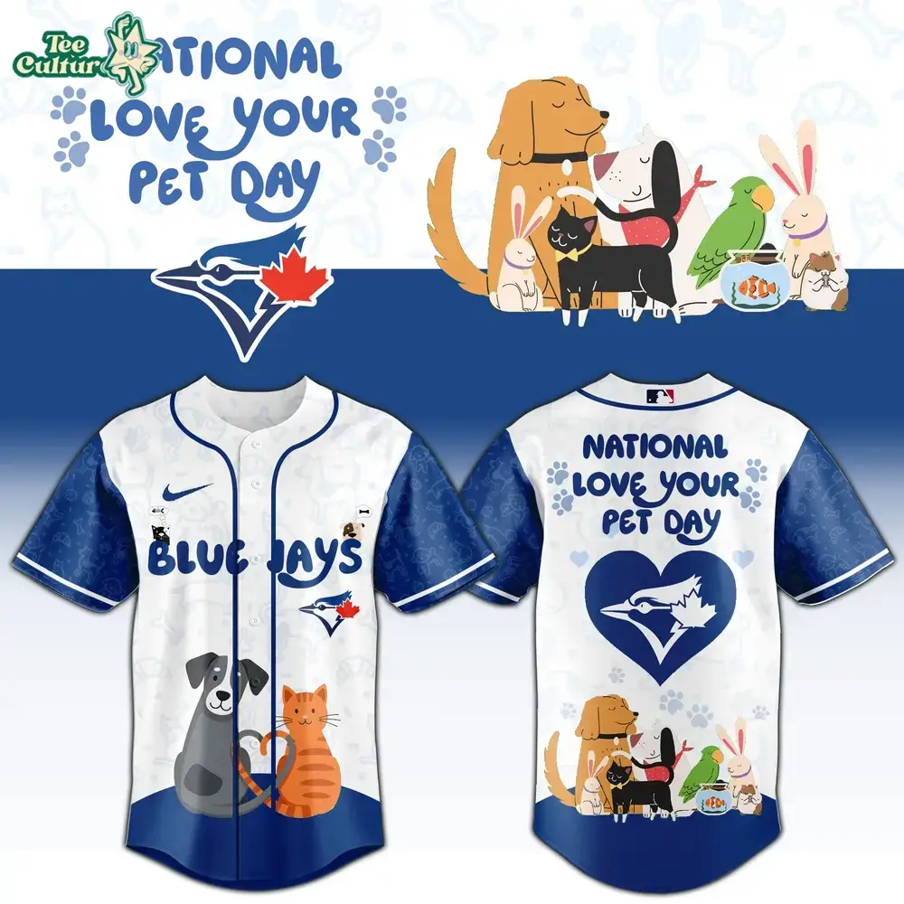 Toronto Blue Jays National Love Your Pet Day 2026 Limited Edition Fan Jersey Image