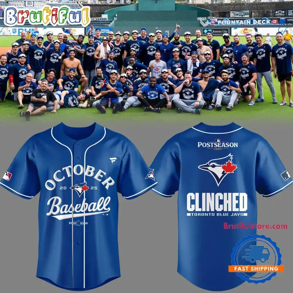 Toronto Blue Jays October Baseball Postseason 2025 Jersey Shirt Image