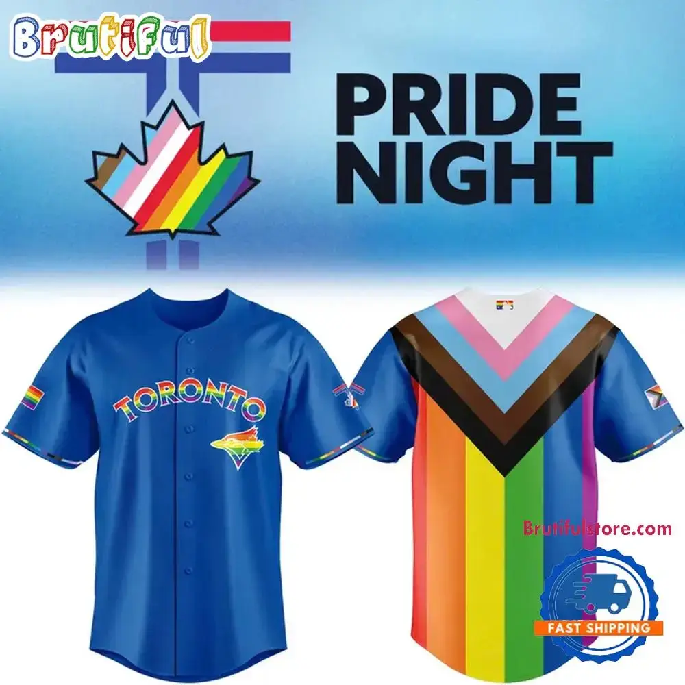 Toronto Blue Jays Pride Night Limited Edition Baseball Jersey Image