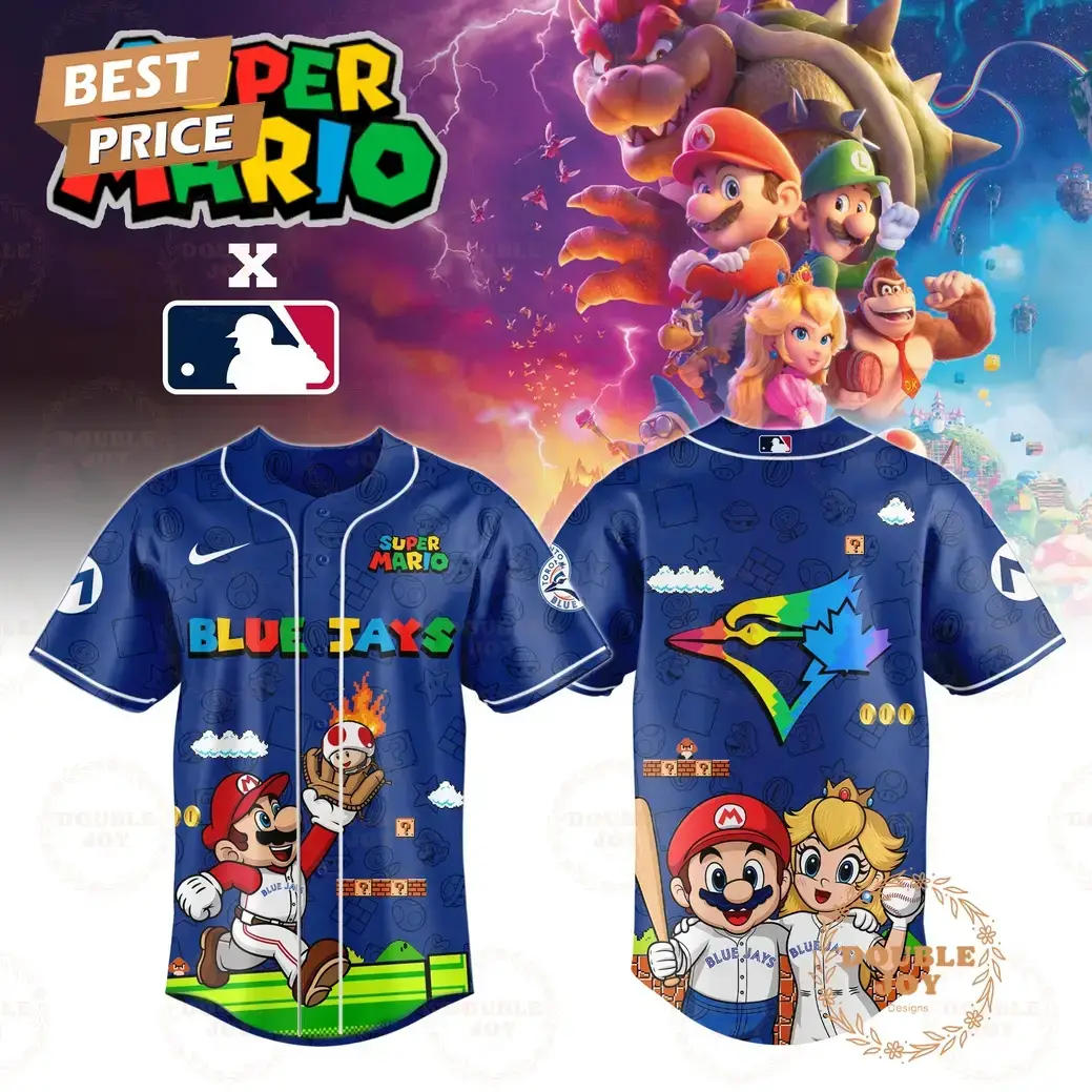 Toronto Blue Jays Super Mario Night 2025 Limited Edition Baseball Jersey Image
