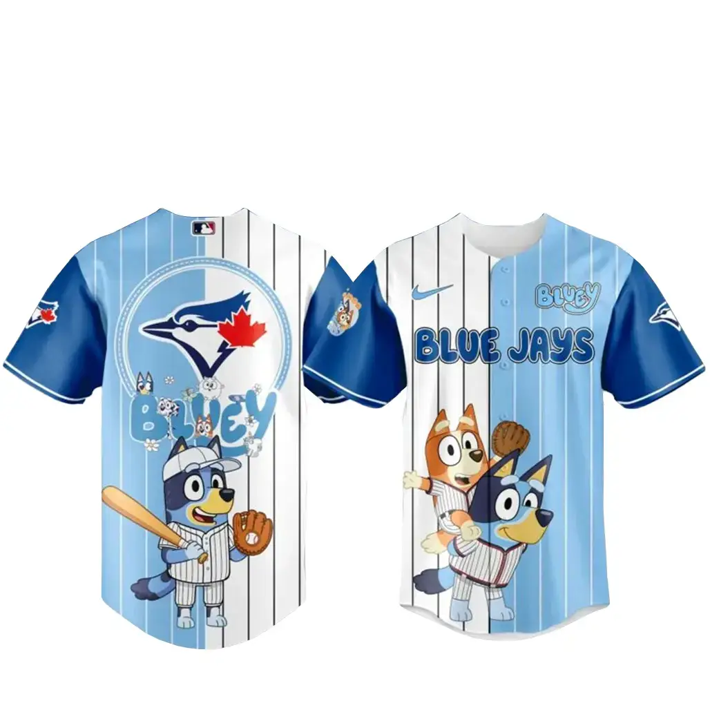 Toronto Blue Jays x Bluey Fans Baseball Jersey Image