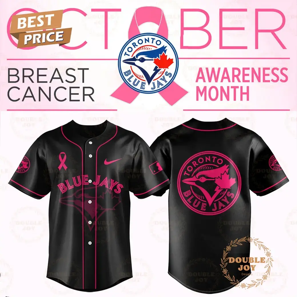 Toronto Blue Jays x Breast Cancer Awareness Month Baseball Jersey Image