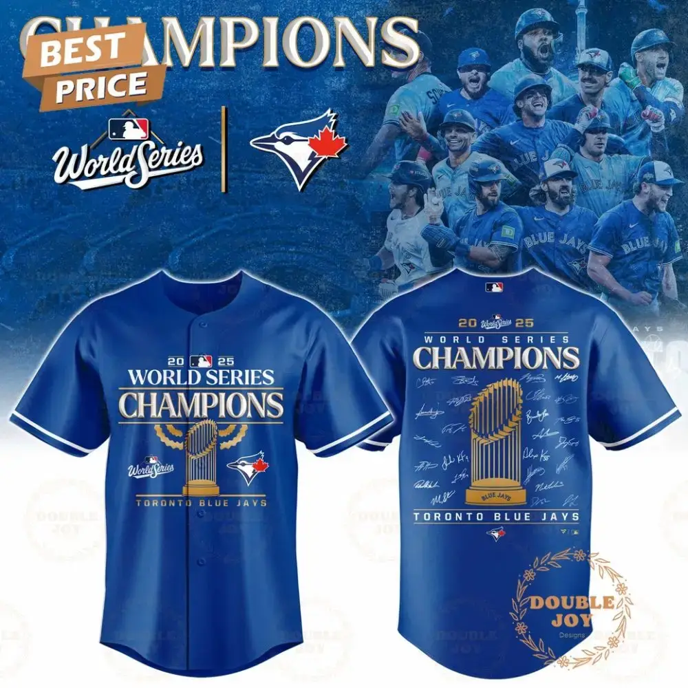Toronto Blue Jays X Champions World Series 2025 By Capital One Baseball Jersey Image