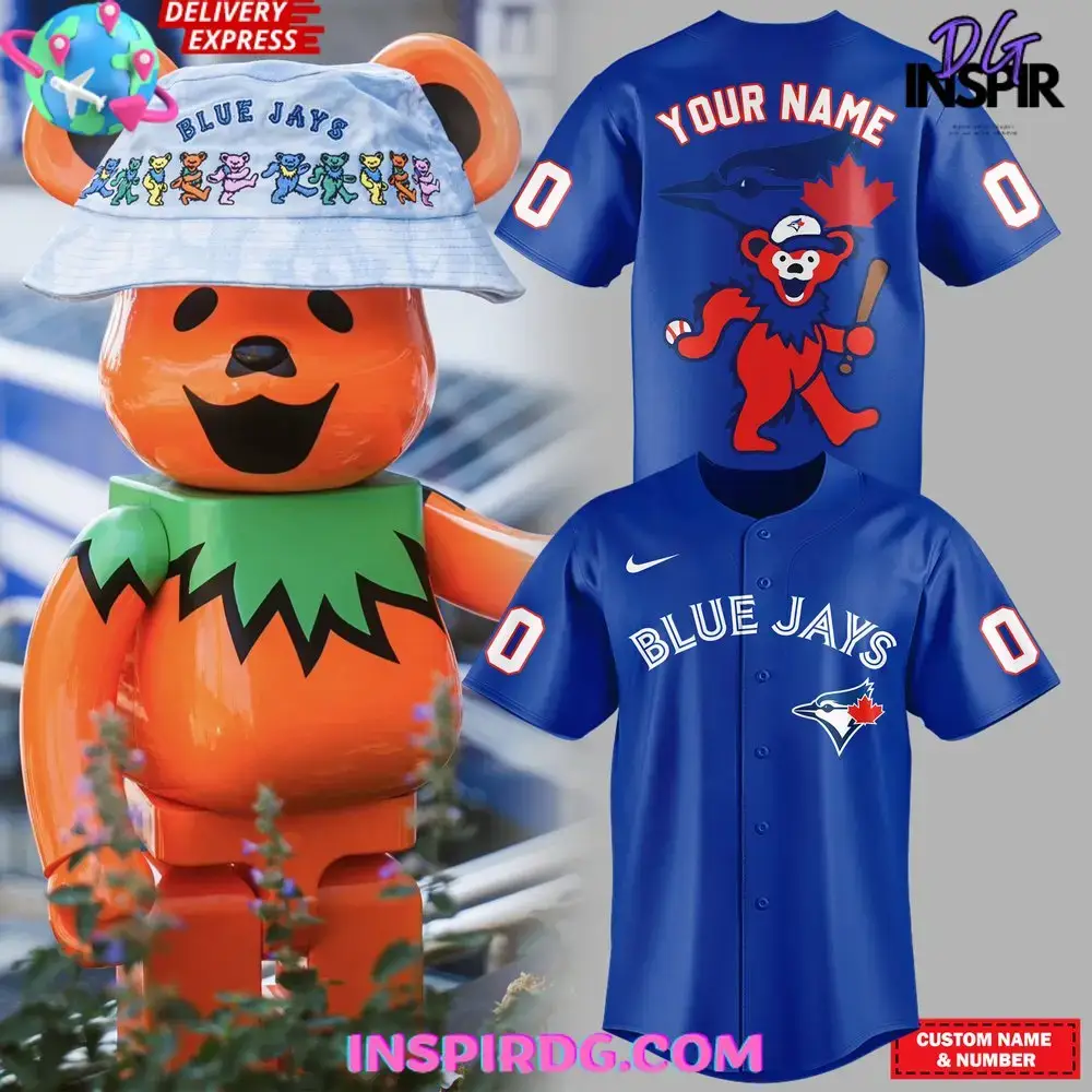 Toronto Blue Jays X Grateful Dead Custom Baseball Jersey Image