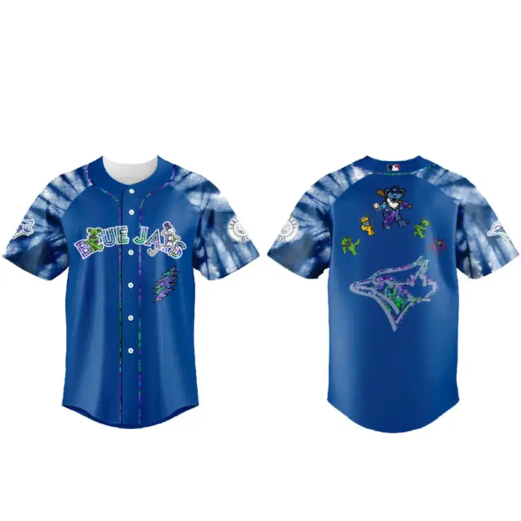 Toronto Blue Jays x Grateful Dead Night 2026 Baseball Jersey Image