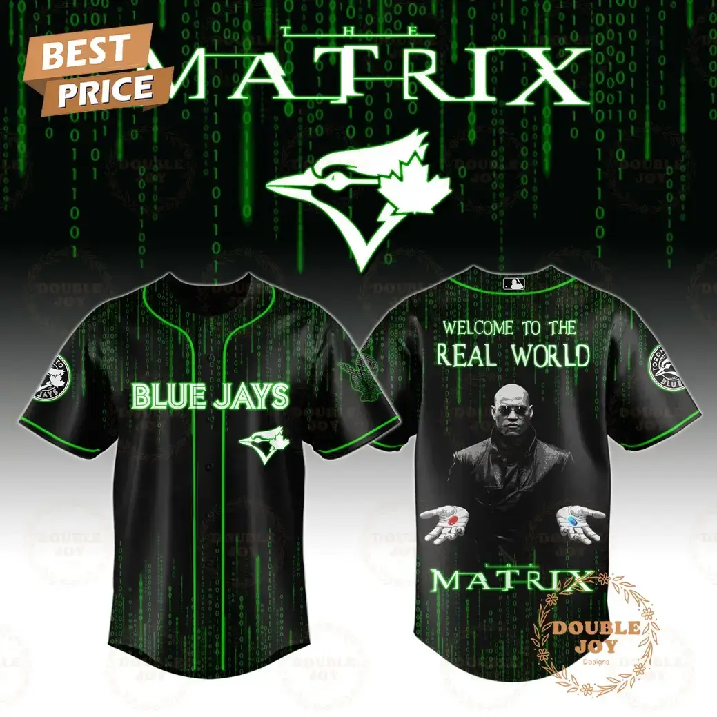 Toronto Blue Jays x Matrix "Welcome To The Real World" 2025 Special Edition Baseball Jersey Image