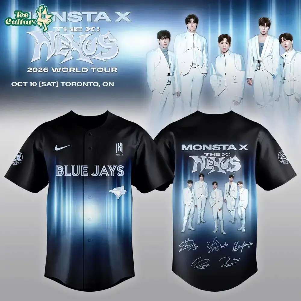 Toronto Blue Jays x MONSTA X 2026 World Tour Limited Jersey Image