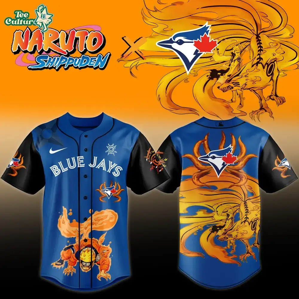 Toronto Blue Jays x Naruto Night 2026 Exclusive Anime Baseball Jersey Version 4 Image