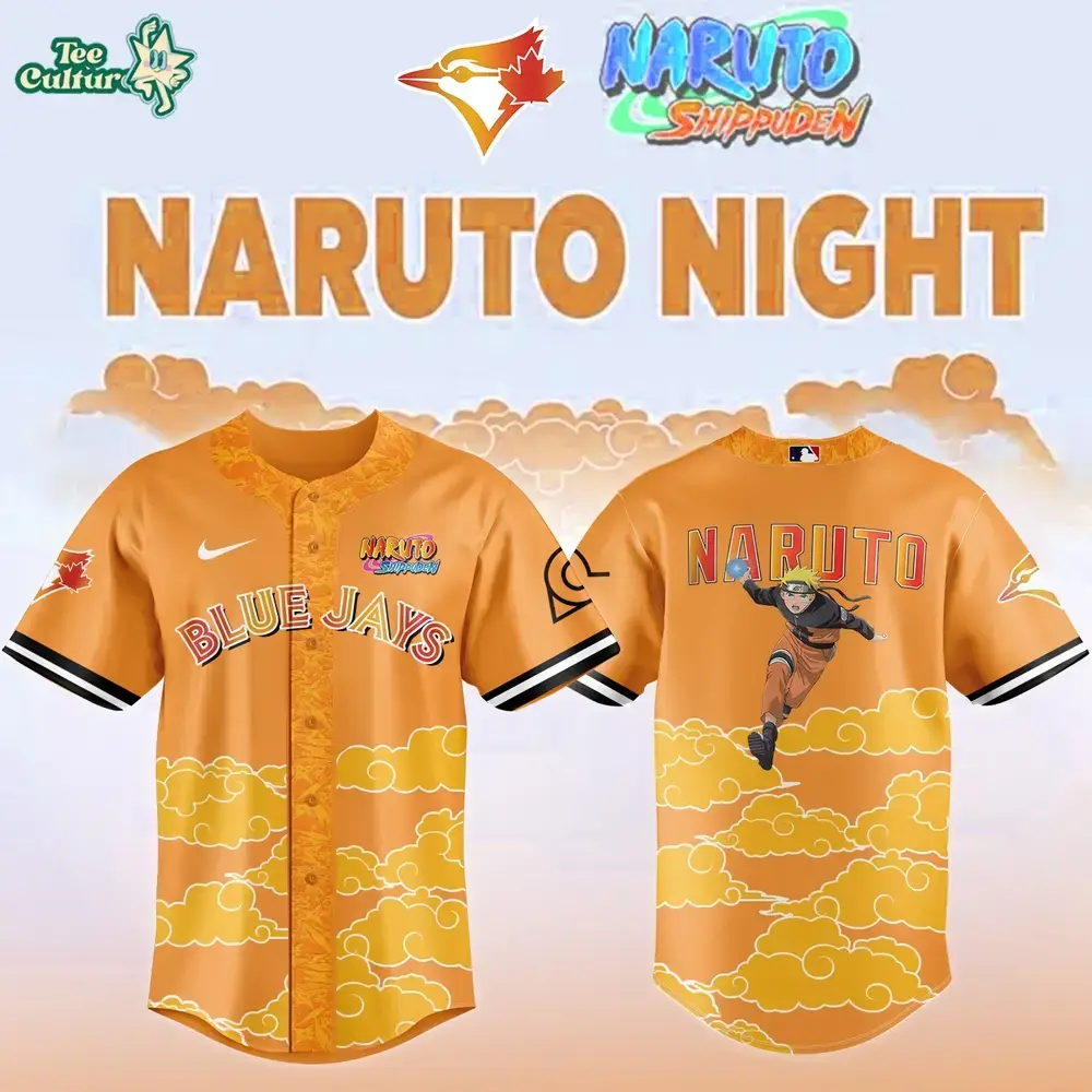 Toronto Blue Jays x Naruto Night 2026 Limited Edition Anime Baseball Jersey Version 2 Image