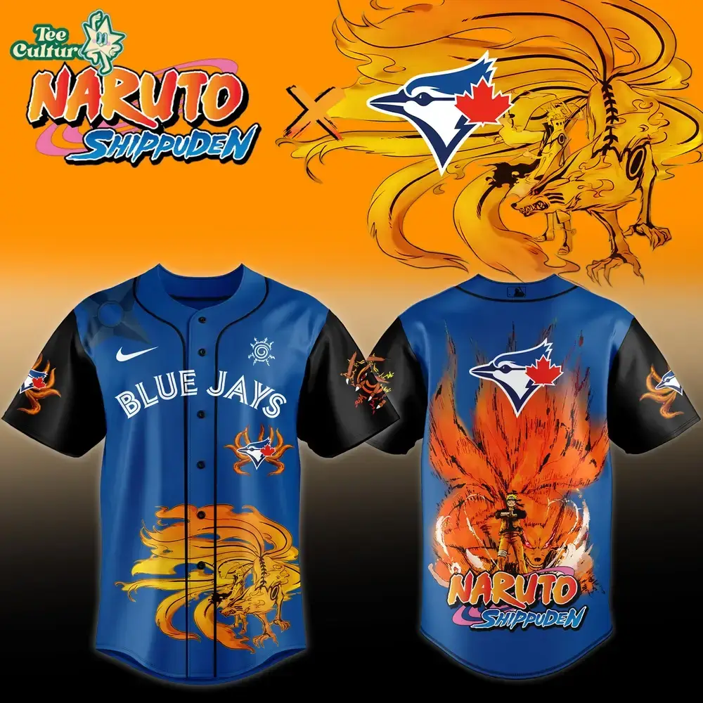 Toronto Blue Jays x Naruto Night 2026 Special Edition Anime Baseball Jersey Version 3 Image