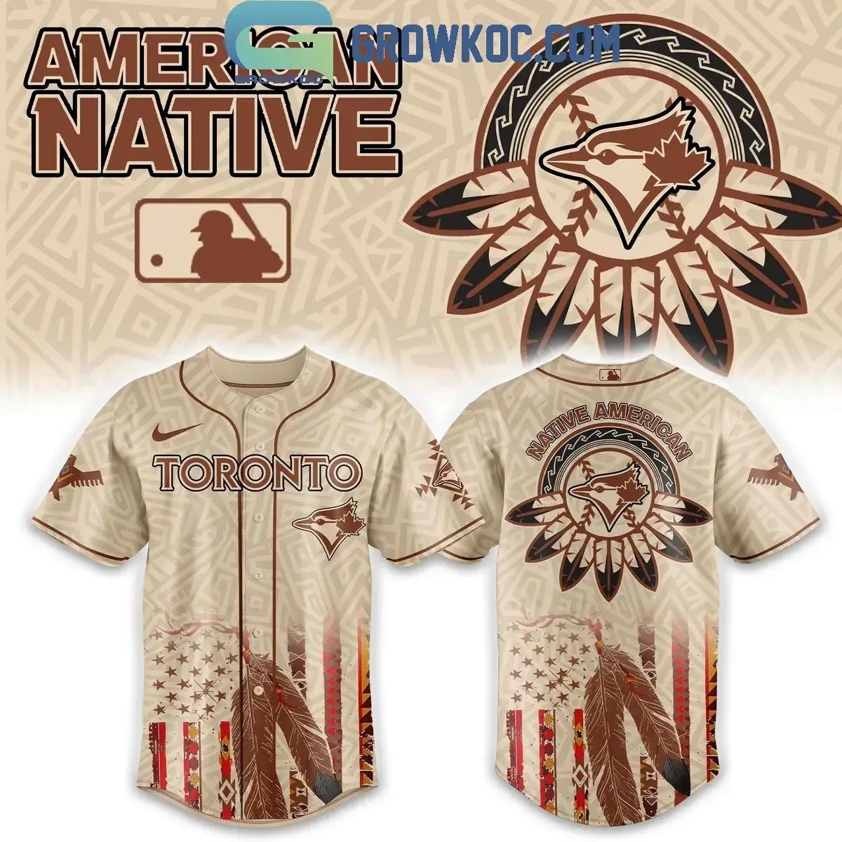 Toronto Blue Jays x Native American Heritage 2025 Baseball Jersey Image