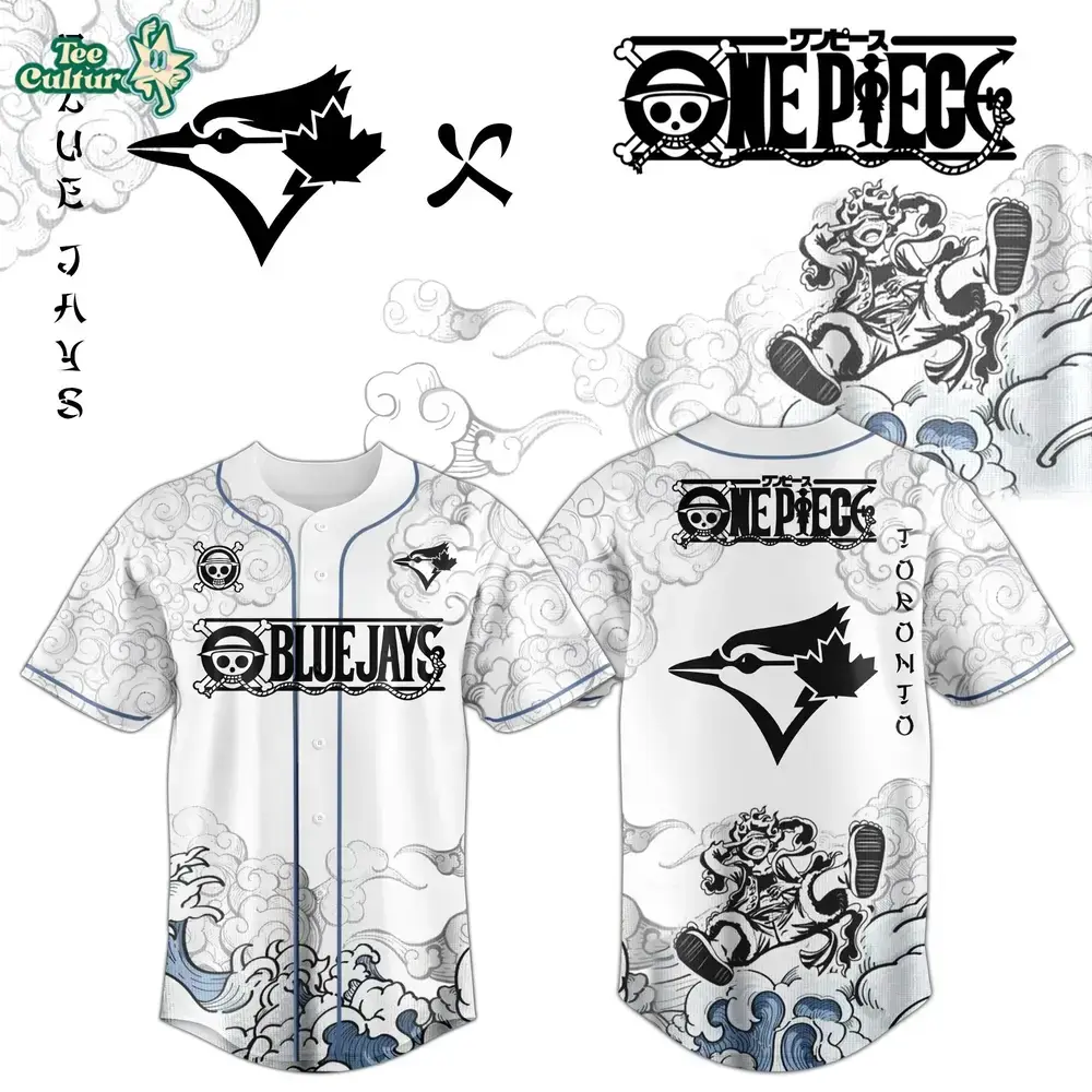Toronto Blue Jays x One Piece Jersey 2026 Luffy Gear 5 Image