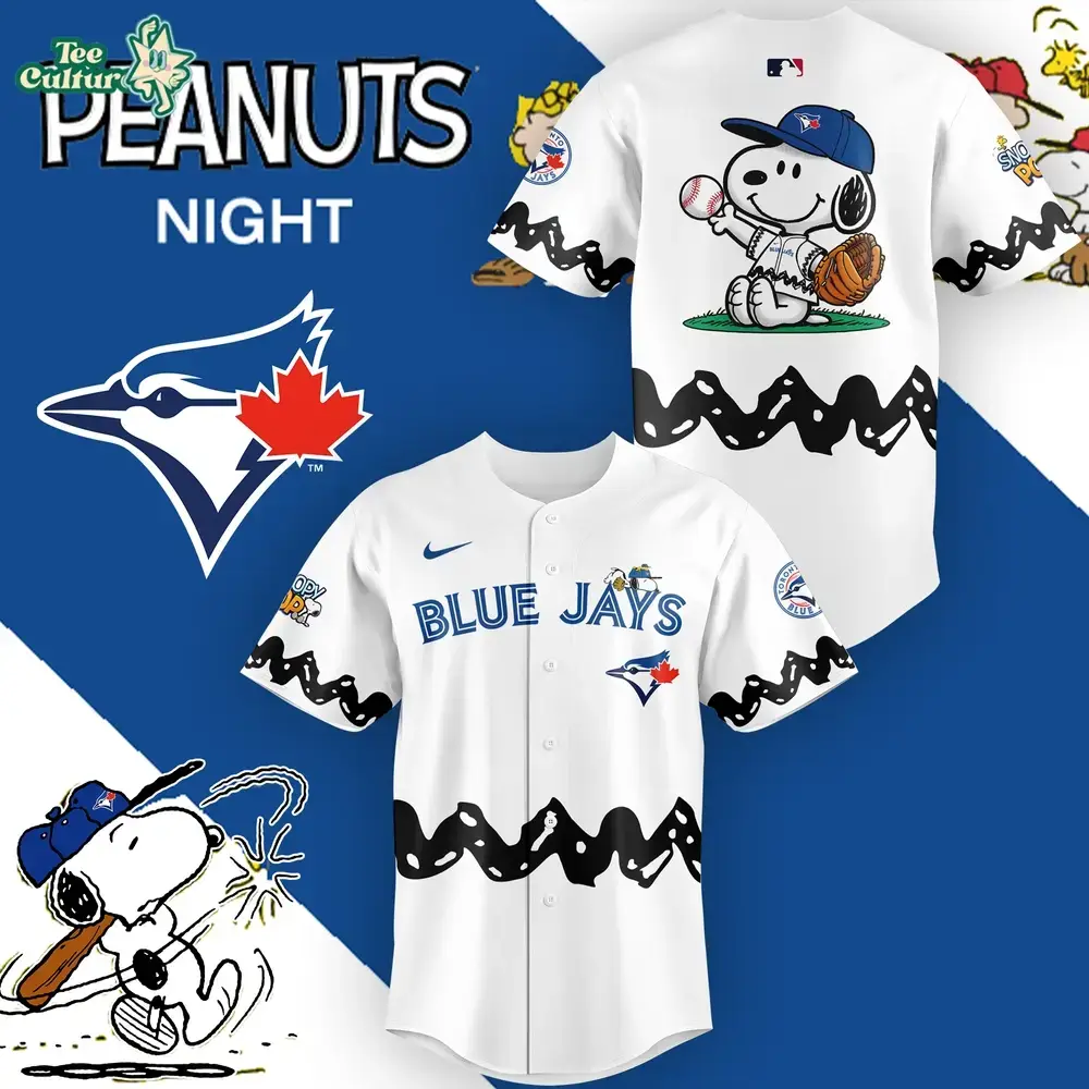 Toronto Blue Jays x Peanuts Night Jersey 2026 Limited Edition Image