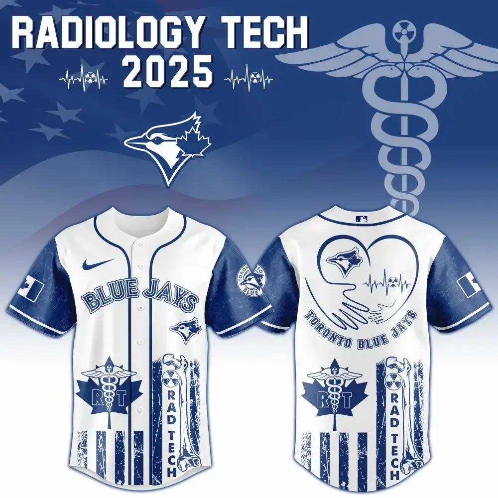 Toronto Blue Jays X Radiology Tech Night Exclusive Design Custom Baseball Jersey Image