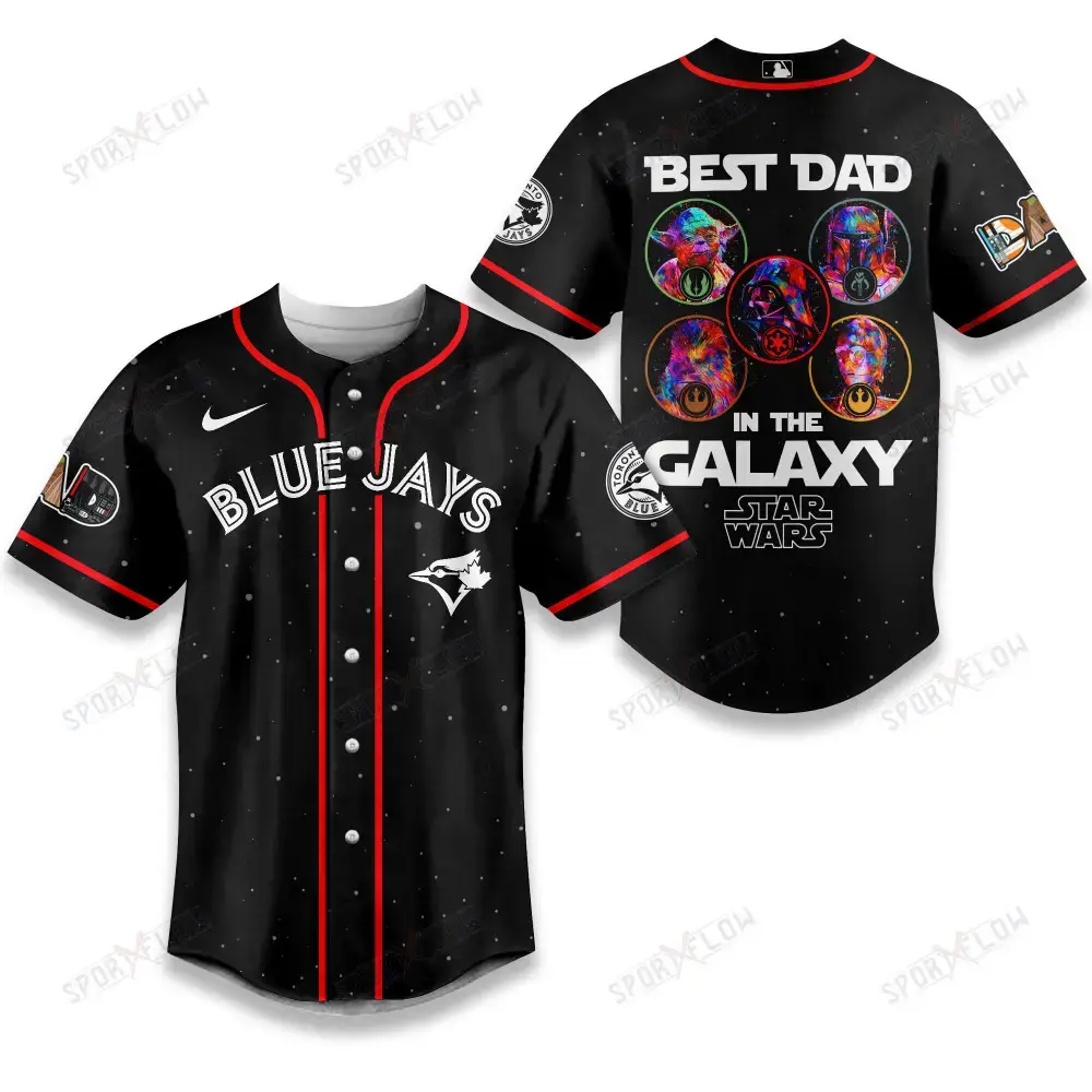 Toronto Blue Jays X Star Wars The Chosen Dad Father'S Day Baseball Jersey Image