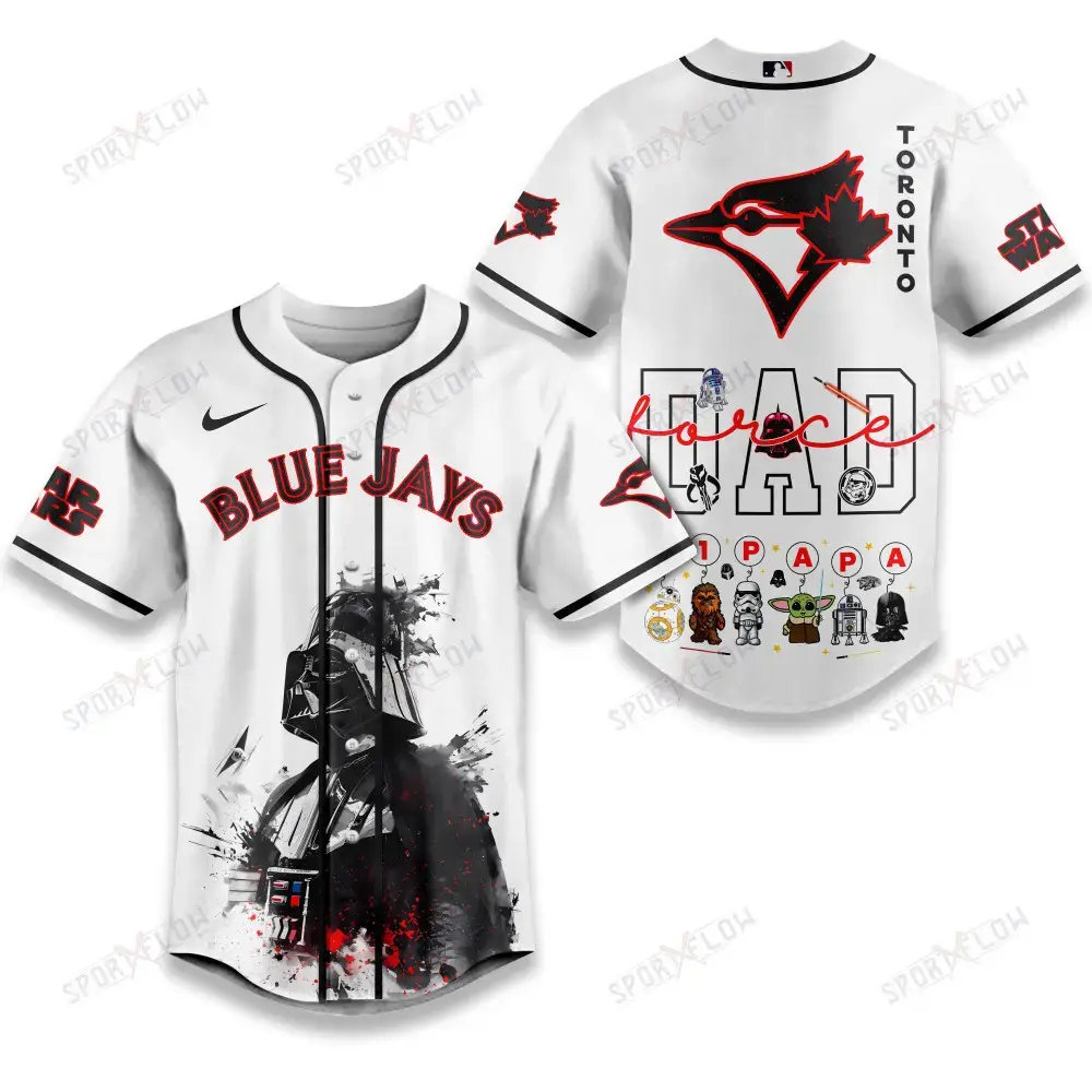 Toronto Blue Jays X Star Wars The Force Dad Father'S Day Baseball Jersey Image