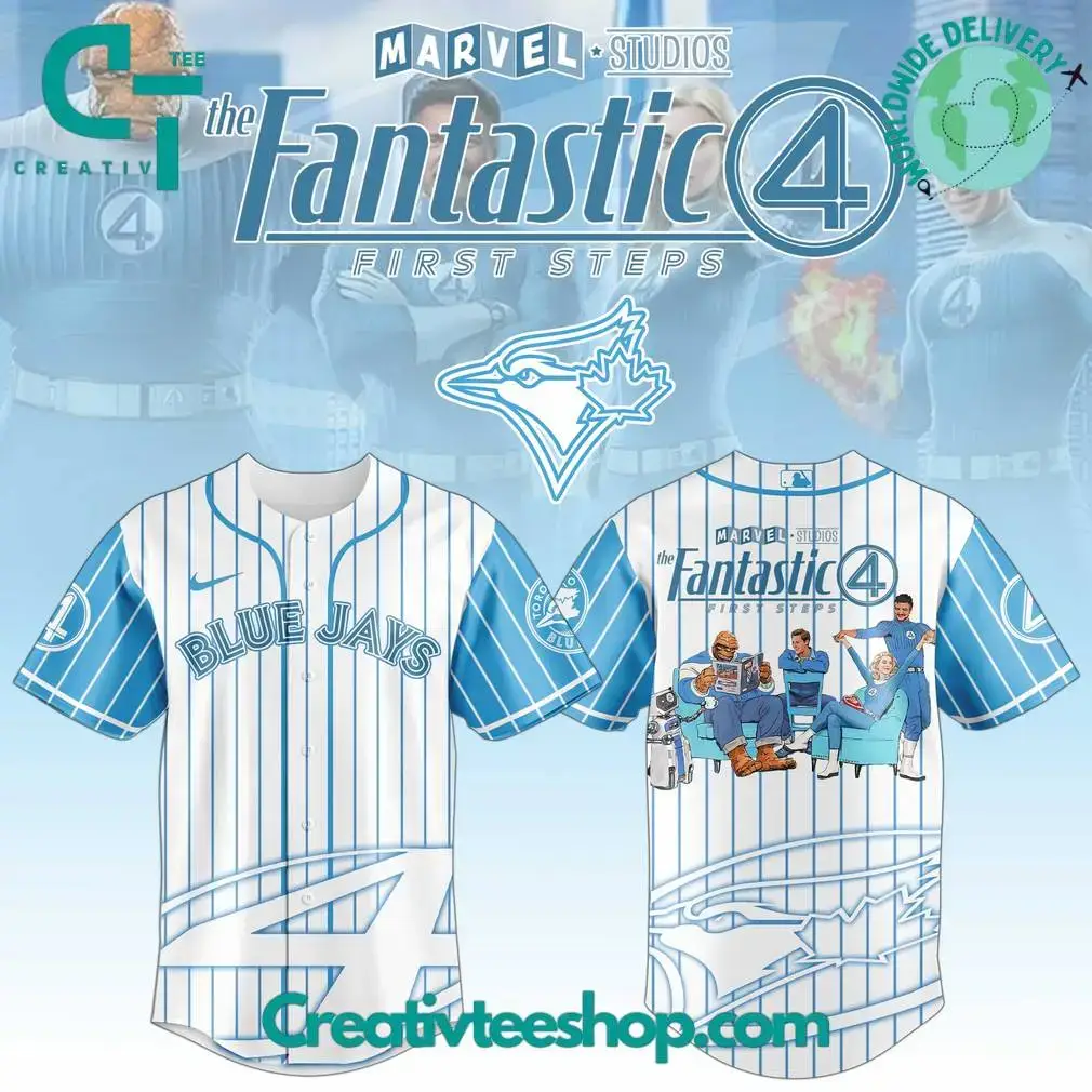 Toronto Blue Jays X The Fantastic Four Limited Edition Baseball Jersey Image