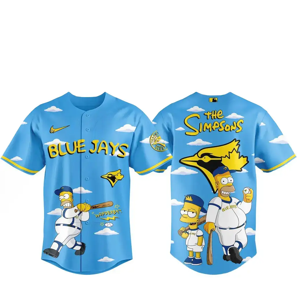 Toronto Blue Jays x The Simpsons Wonderbat 2026 Baseball Jersey Image