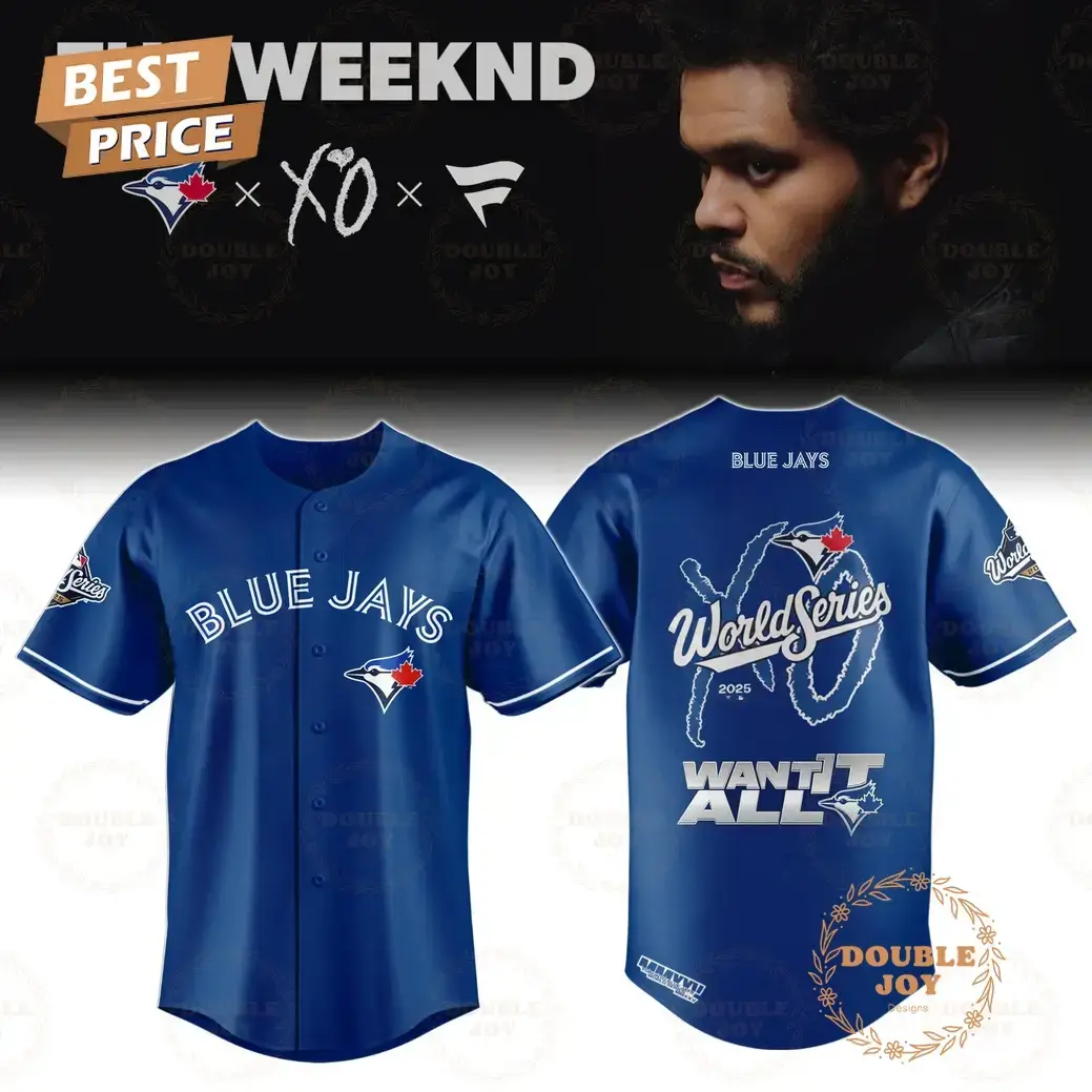 Toronto Blue Jays x The Weeknd - World Series Want It All 2025 Baseball Jersey Image