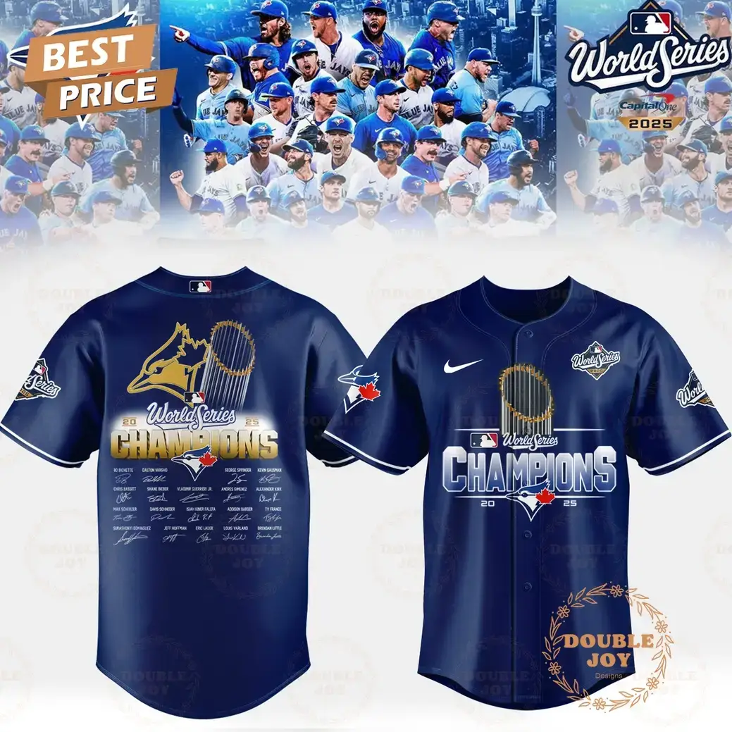 Toronto Blue Jays x World Series 2025 Champions By Capital One Baseball Jersey Image