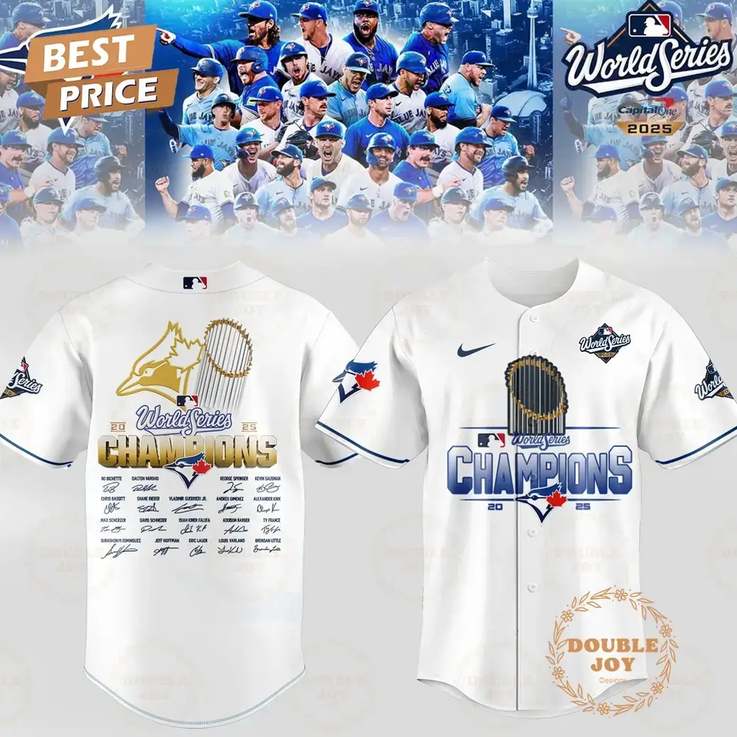 Toronto Blue Jays x World Series Champions 2025 By Capital One Baseball Jersey Image