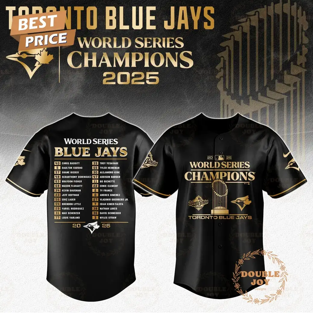 Toronto Blue Jays x World Series The Champions 2025 Baseball Jersey Image