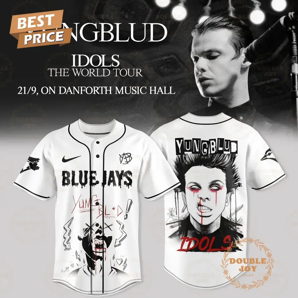Toronto Blue Jays x YUNGBLUD IDOLS THE WORLD TOUR Special Edition Baseball Jersey Image