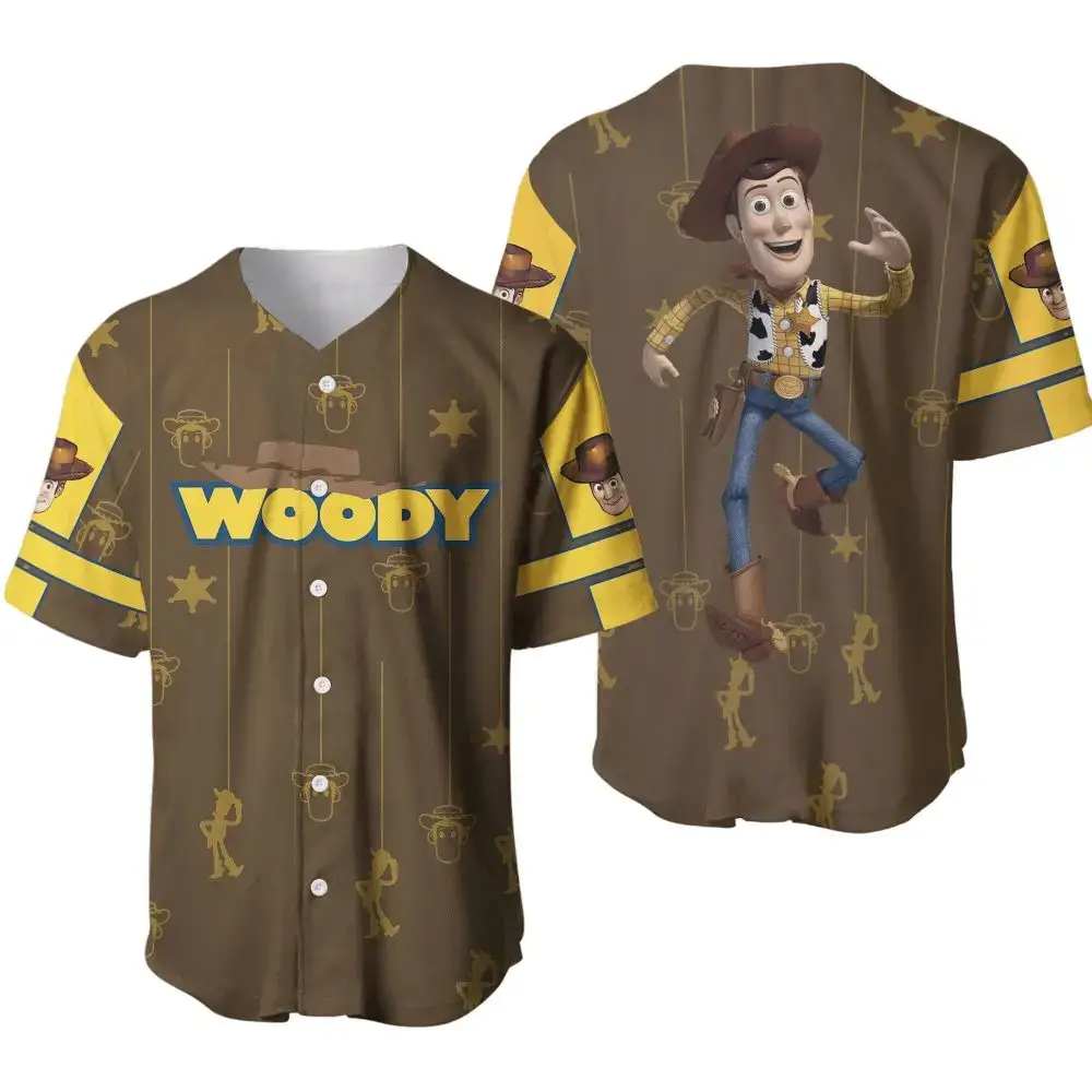 Toy Cowboy Graphic Baseball Jersey – Fun Character Design For Fans Image