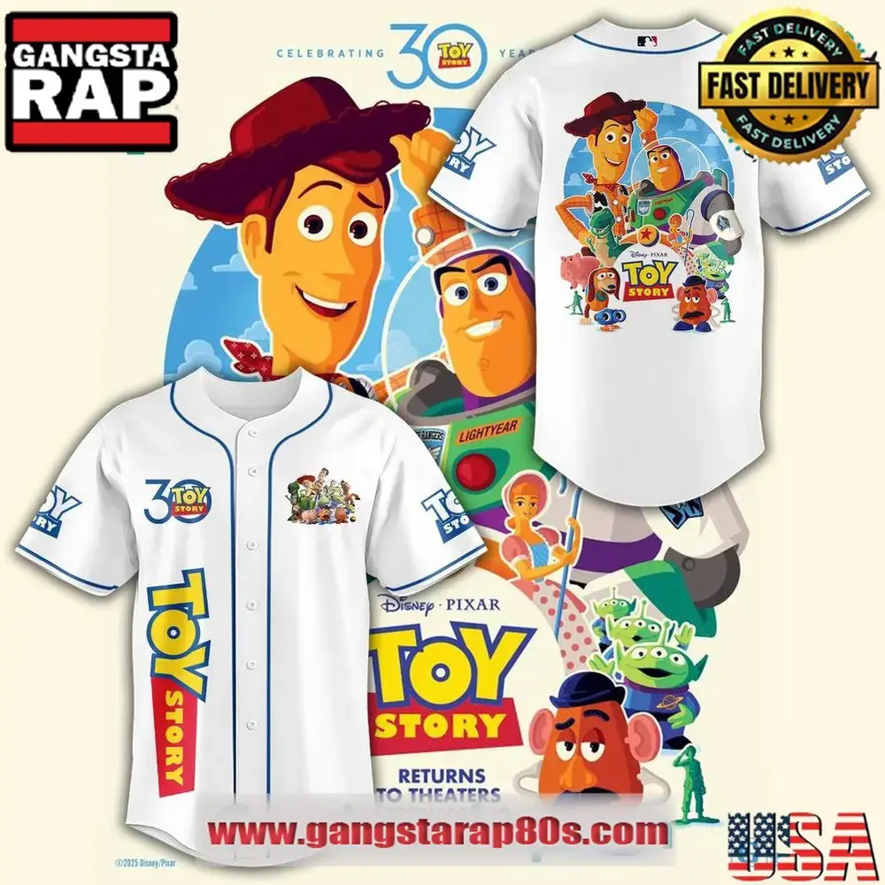 Toy Story Celebrating 30 Year Special Edition Baseball Jersey Image
