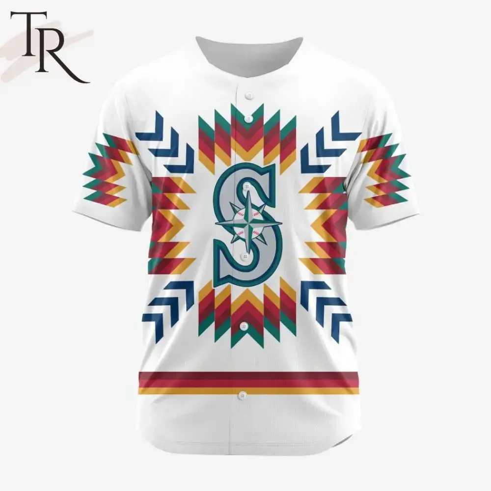 Trendy Tribal Baseball Jersey – Vibrant Pattern, Comfortable Fit – Ideal For Sports & Casual Wear Image