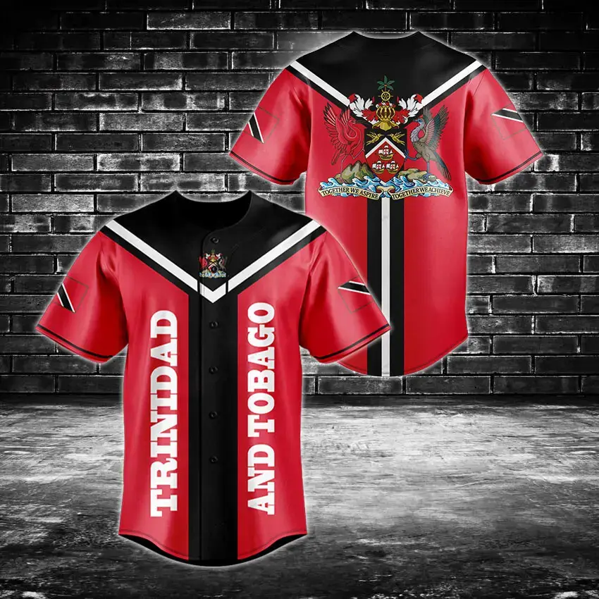 Trinidad & Tobago Baseball Jersey - Stylish National Pride Apparel Image