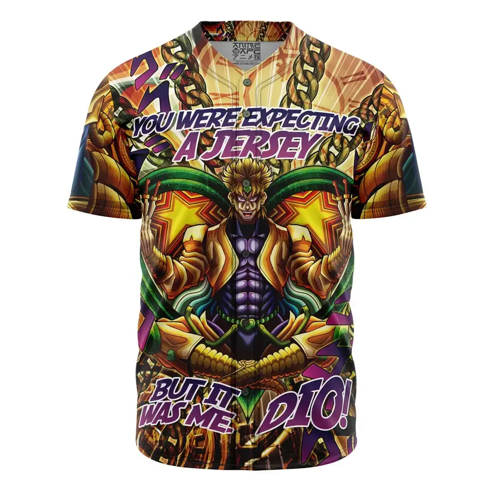 Trippy Medidating Dio It Was Me Jojo'S Bizarre Adventure Baseball Jersey Without Piping Image