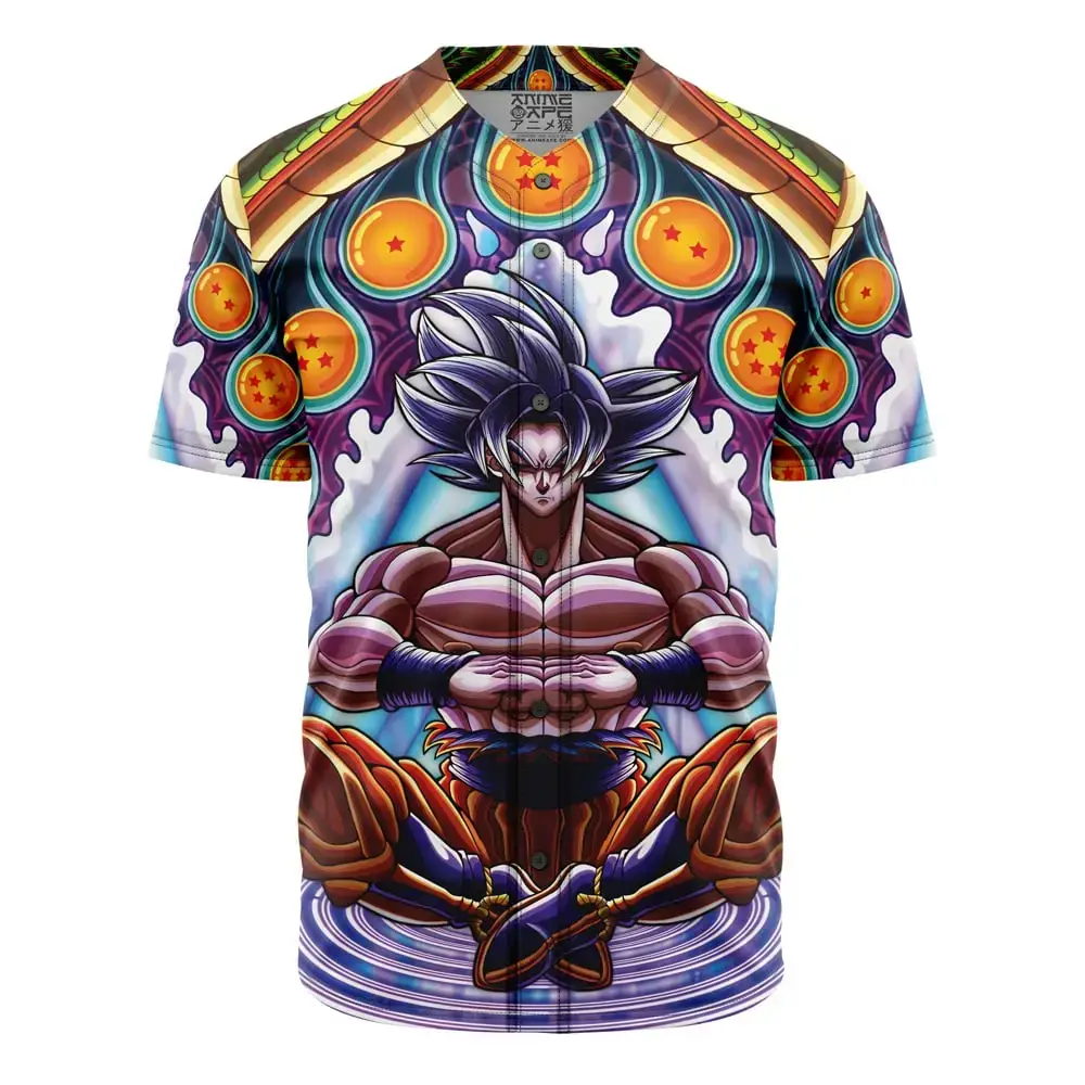 Trippy Ultra Instinct Goku Dragon Ball Z Baseball Jersey Without Piping Image