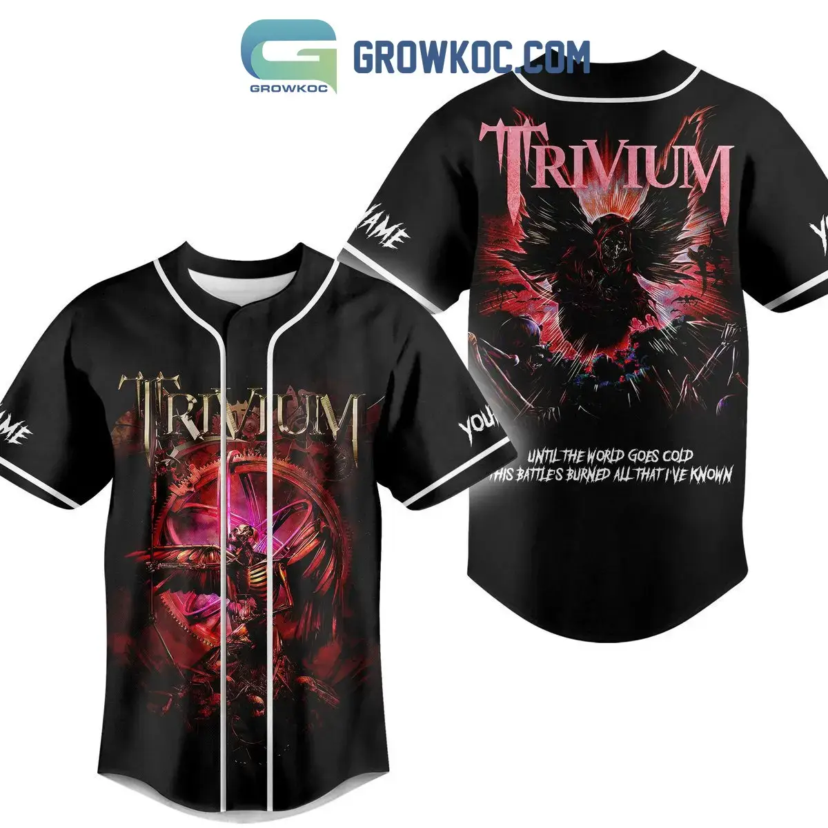 Trivium Until The World Goes Cold This Battles Burned All That I've Known Personalized Baseball Jersey Image