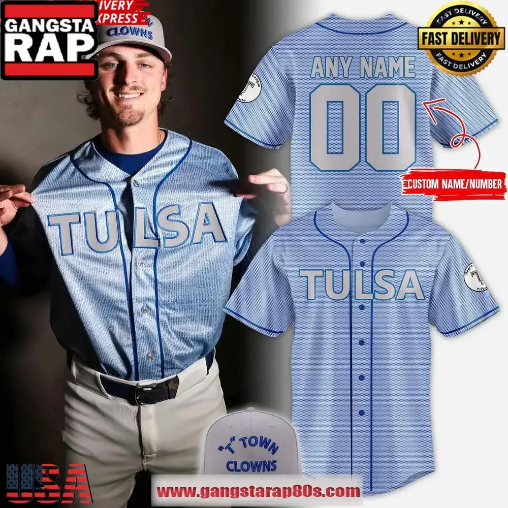 Tulsa Drillers 2025 T-Town Clowns Special Custom Baseball Jersey Shirt Image