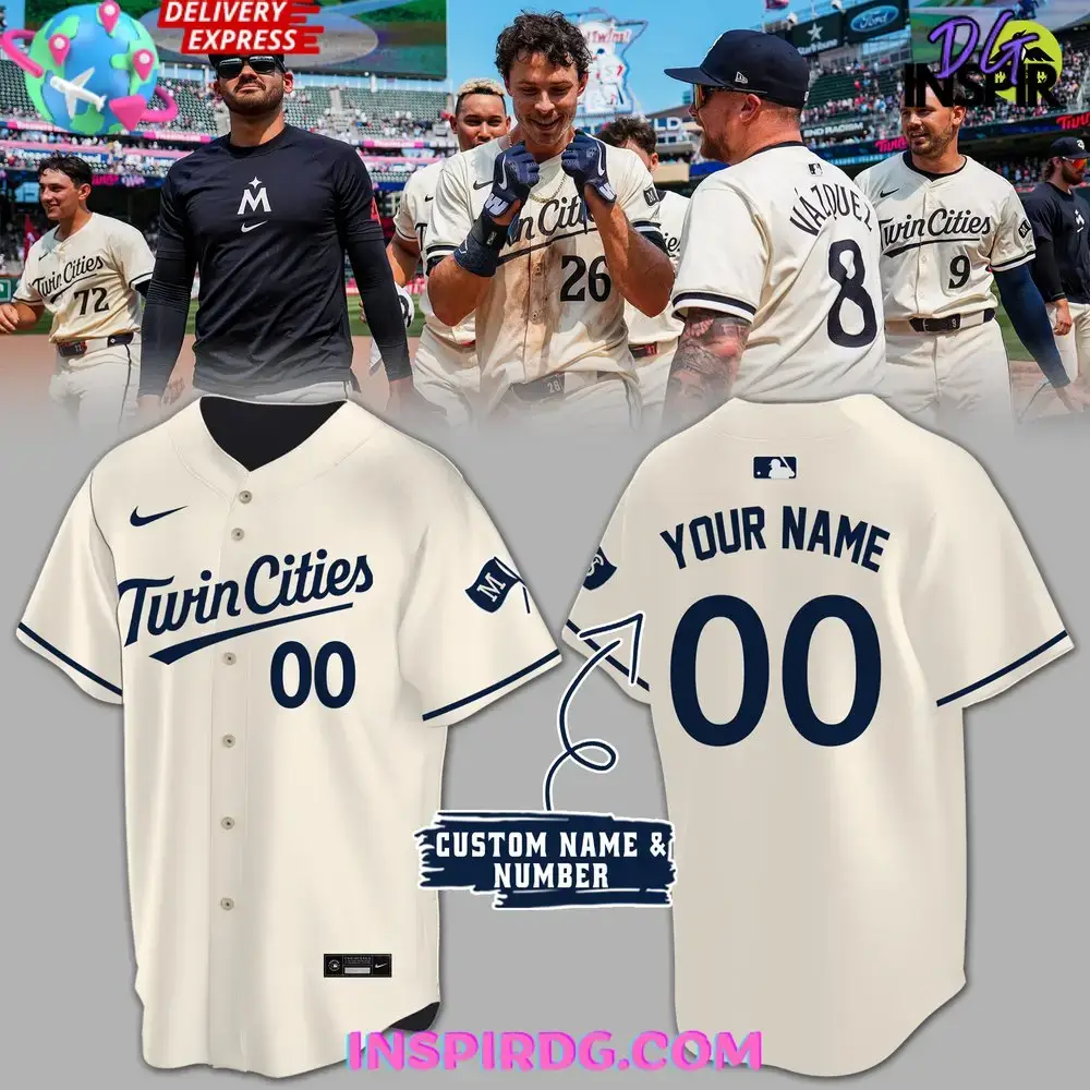 Twins Cities Minnesota Twins Baseball Jersey Image