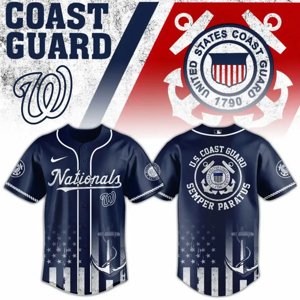 U.S. Coast Guard Nationals Jersey - Patriotic Design For True Fans Image