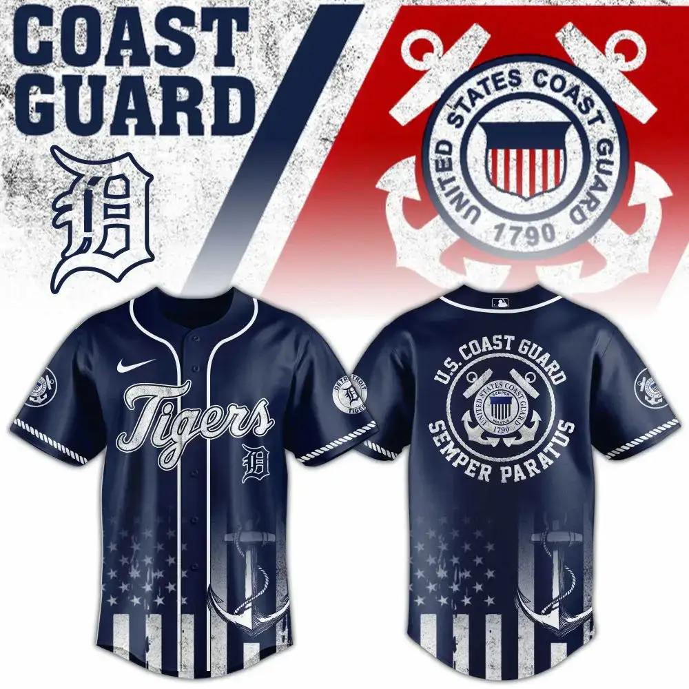 U.S. Coast Guard Tigers Jersey - Patriotic Design, Perfect Gift For Fans! Image