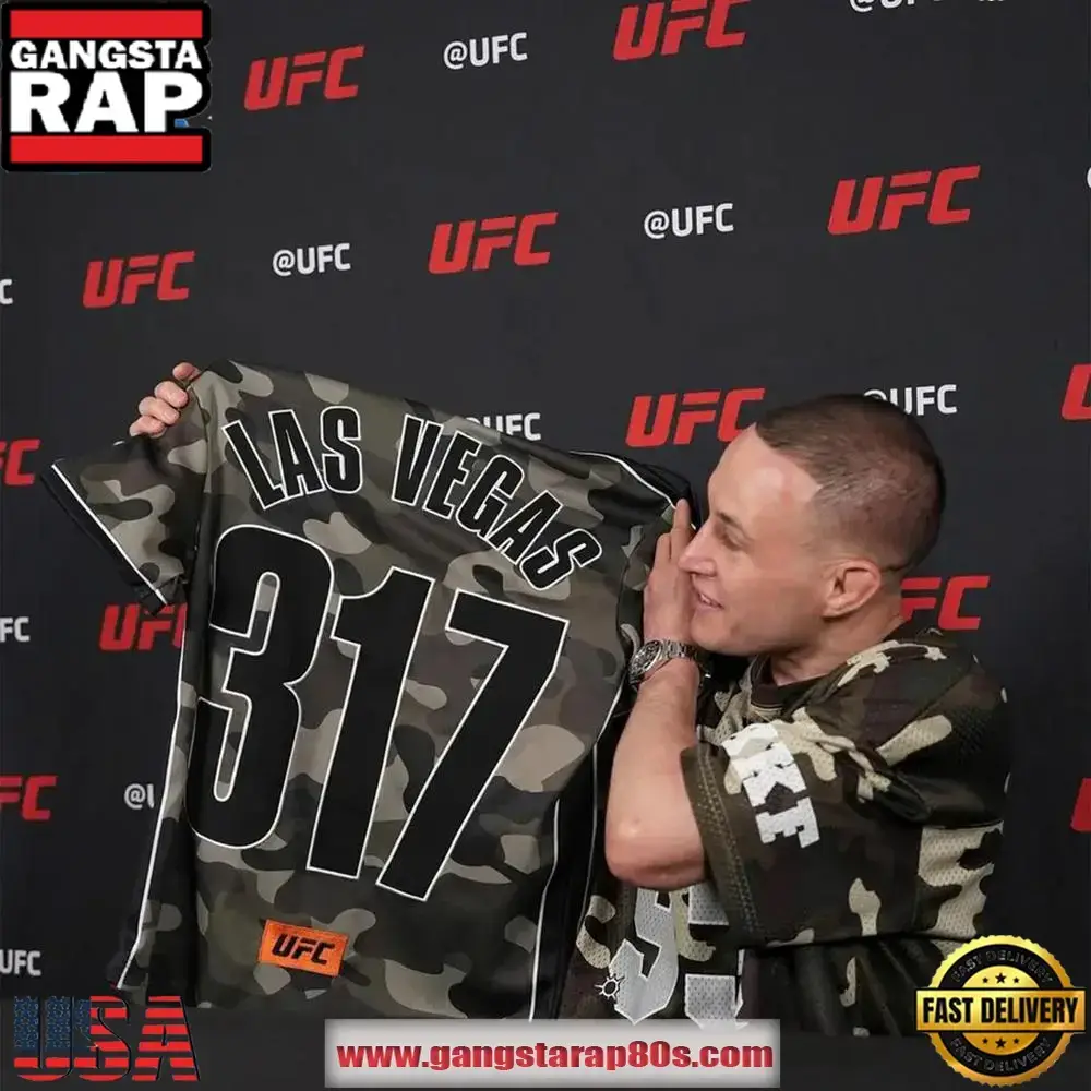 UFC 317 Las Vegas Limited Edition Camo Baseball Jersey Shirt Image