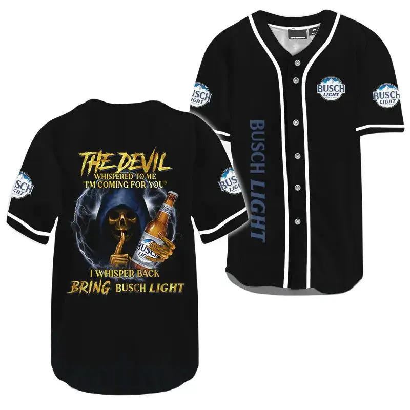 Unique Busch Light Baseball Jersey – Bold Design For Beer Lovers Image