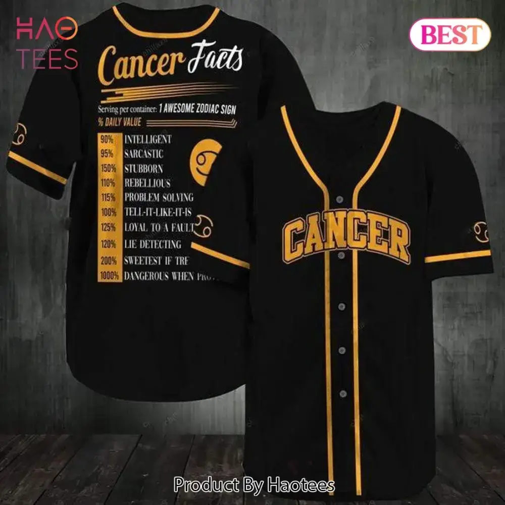 Unique Cancer Zodiac Baseball Jersey - Stylish Astrology Apparel Gift Image