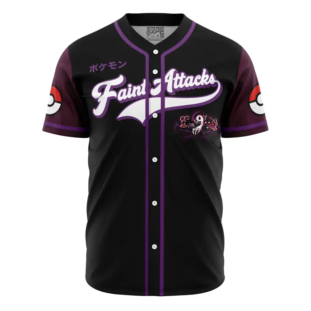 Unisex Anime-Inspired Baseball Jersey – Bold Black & Purple Design, Perfect Gift For Fans! Image