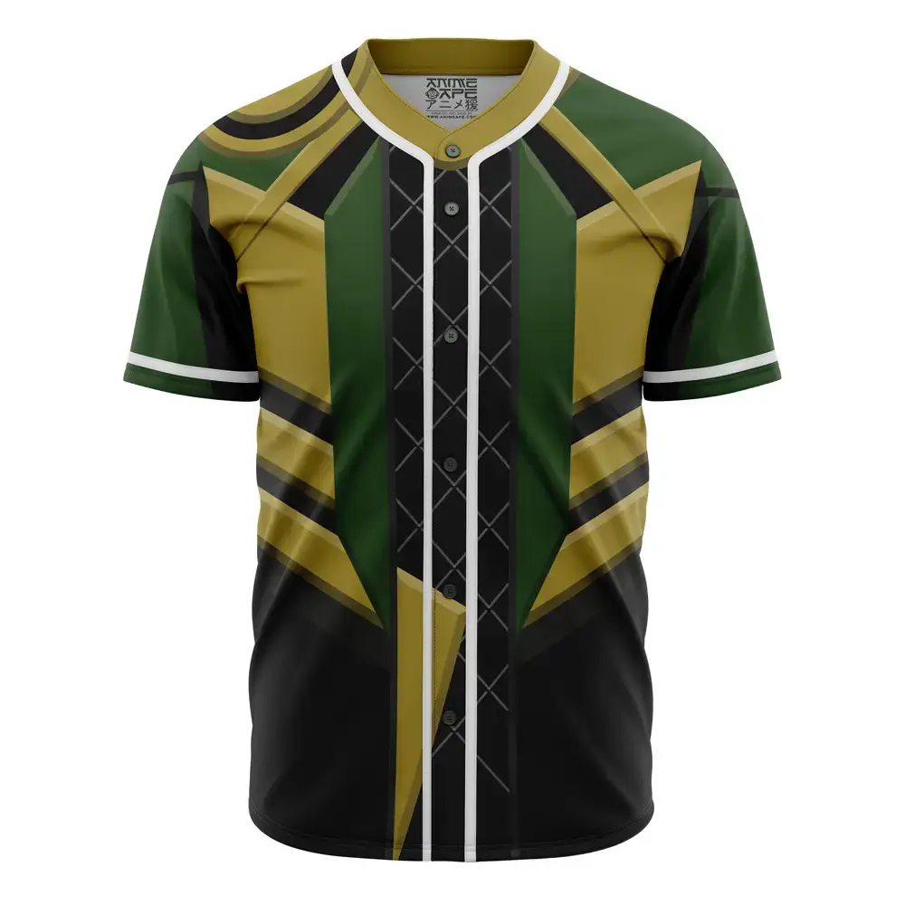 Unisex Green & Gold Graphic Baseball Jersey – Stylish Design, Perfect For Sports & Casual Wear Image