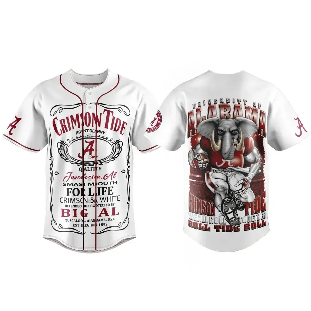 University Of Alabama Crimson Tide Baseball Jersey - Bold Fan Gear For True Supporters! Image
